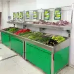 Commercial Stainless Steel Vegetable and fruits Rack for Supermarket