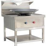 Stainless Steel Falafel Fryer on Stand