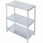 Commercial Stainless Steel Plain Shelving Unit