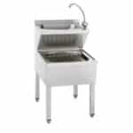 mop sink with hand wash