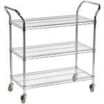 Commercial Mobile Shelving Unit ? 3 Adjustable Tiers