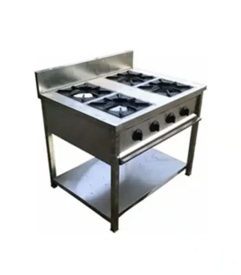 Gas cooker with oven
