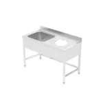 Commercial Sink Work Table With Hole