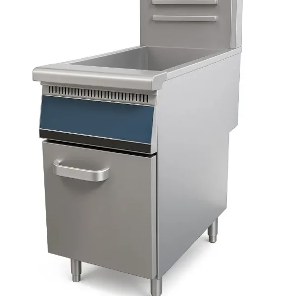 Gas Fryer on Cabinet