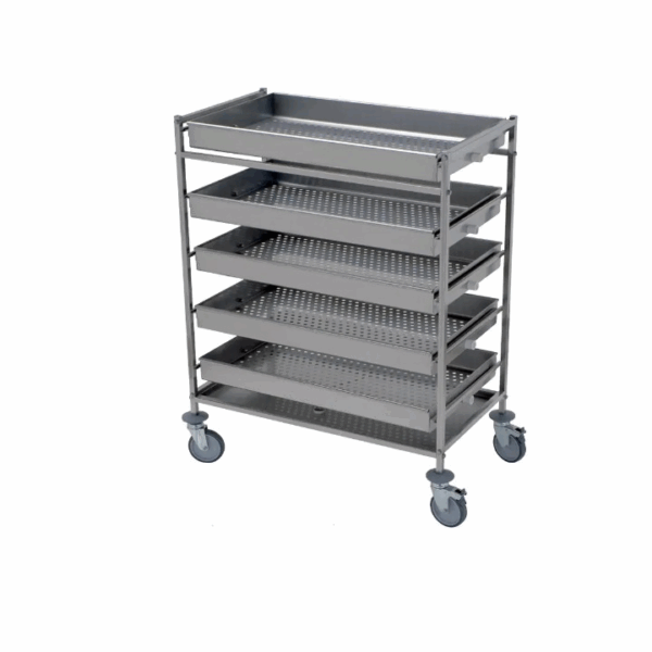 Thawing Trolley – Stainless Steel Service Trolley for Defrosting Frozen Food