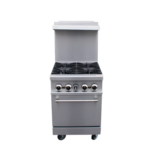 4-burner gas cooker with oven