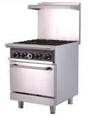 4-burner gas cooker with oven