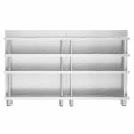 Commercial Stainless Steel Bar Work Table ? 2000x400 mm ? with 4 Shelves