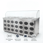 Commercial Nuts Warmer Cabinet Display