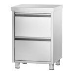 Commercial Drawers' cabinet PREMIUM ? GN 1/2?1/9, 500×700×870mm, Adj. Feet