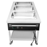 Commercial Heated Bain Marie Trolley ECO - 3x GN 1/1 - 30?90°C - 1.95 kW - Drain Tap